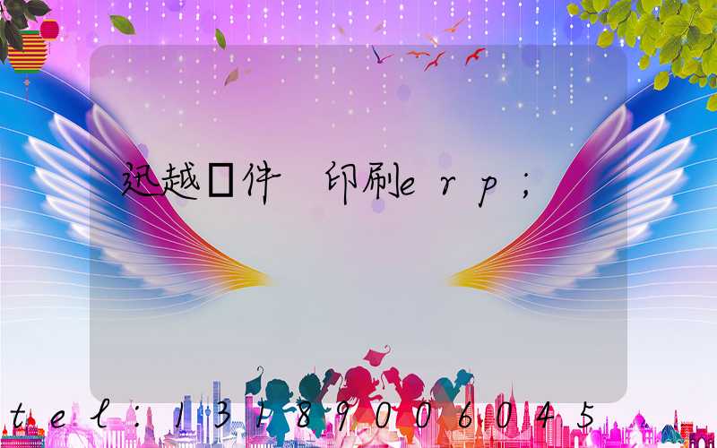 迅越軟件 印刷erp